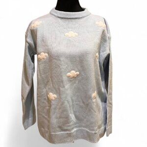 Light Blue Cloud Knit Sweater Size S